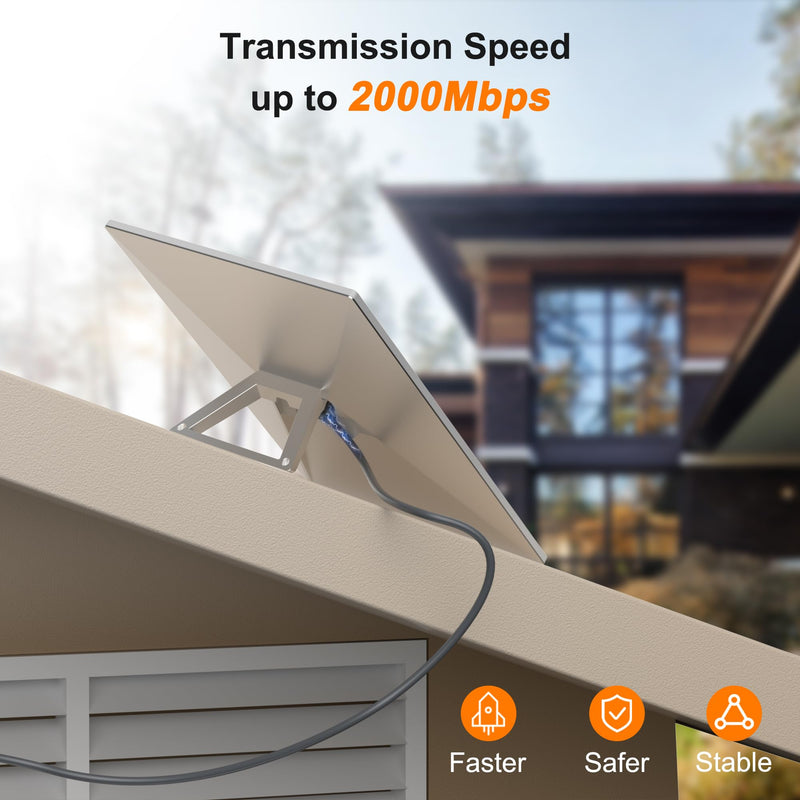 Starlink Gen 3 20FT/6M Short Ethernet Cable, Waterproof Outdoor Extension for Starlink Mini