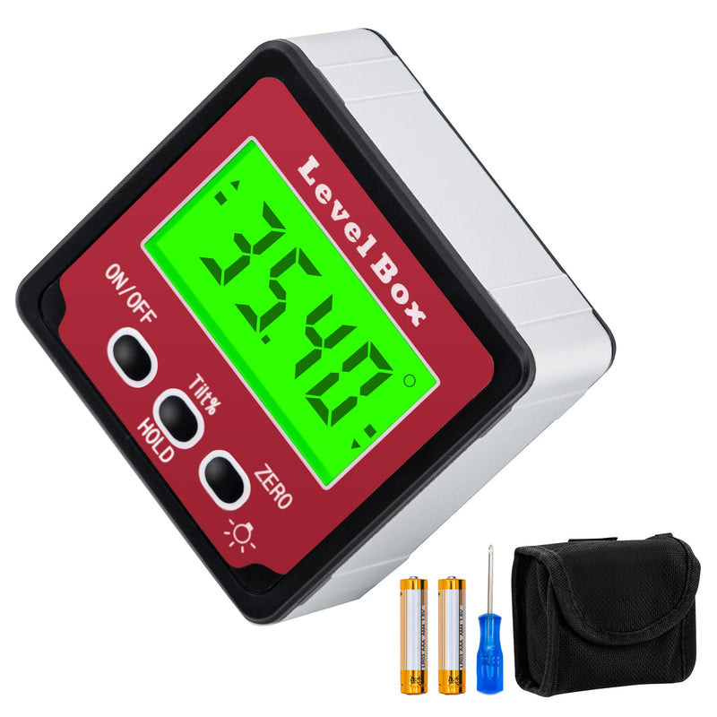 [Australia - AusPower] - Mcbazel Digital LCD Protractor Inclinometer, Angle Finder Inclinometer 