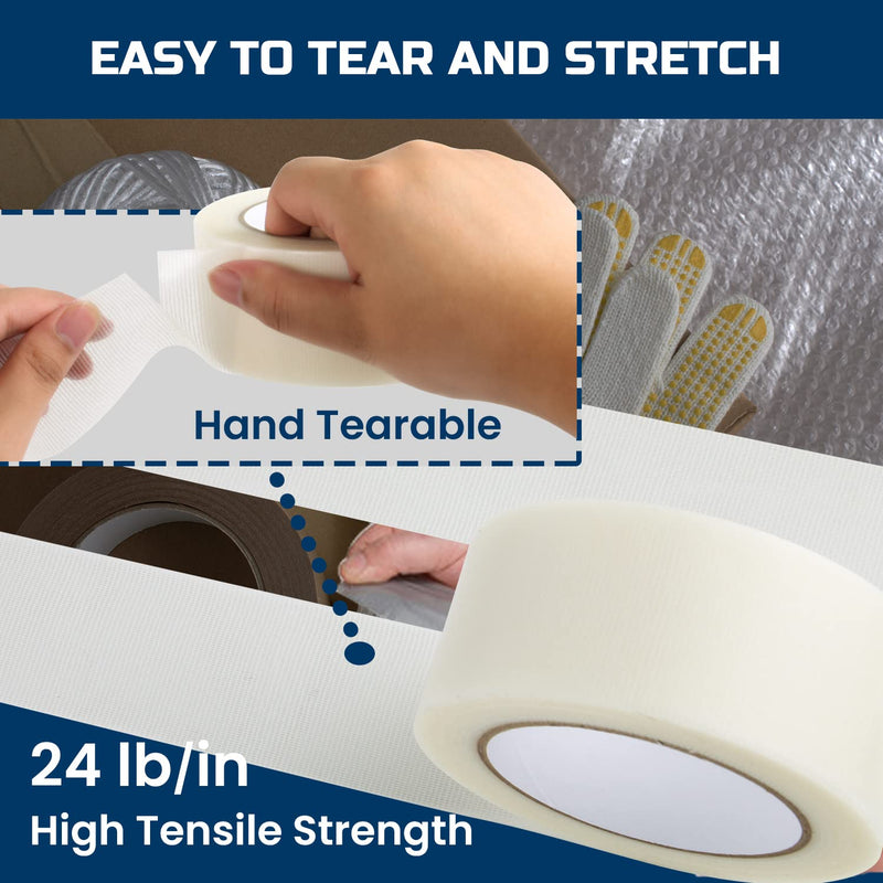 Lichamp Clear Duct Tapes Heavy Duty, Waterproof No Residue Clear Duct Tape for Packaging Taping Sealing Repairing Tying, Thick & Wide Tape for DIY or Commercial Use, 2 inches x 25 Yards 1