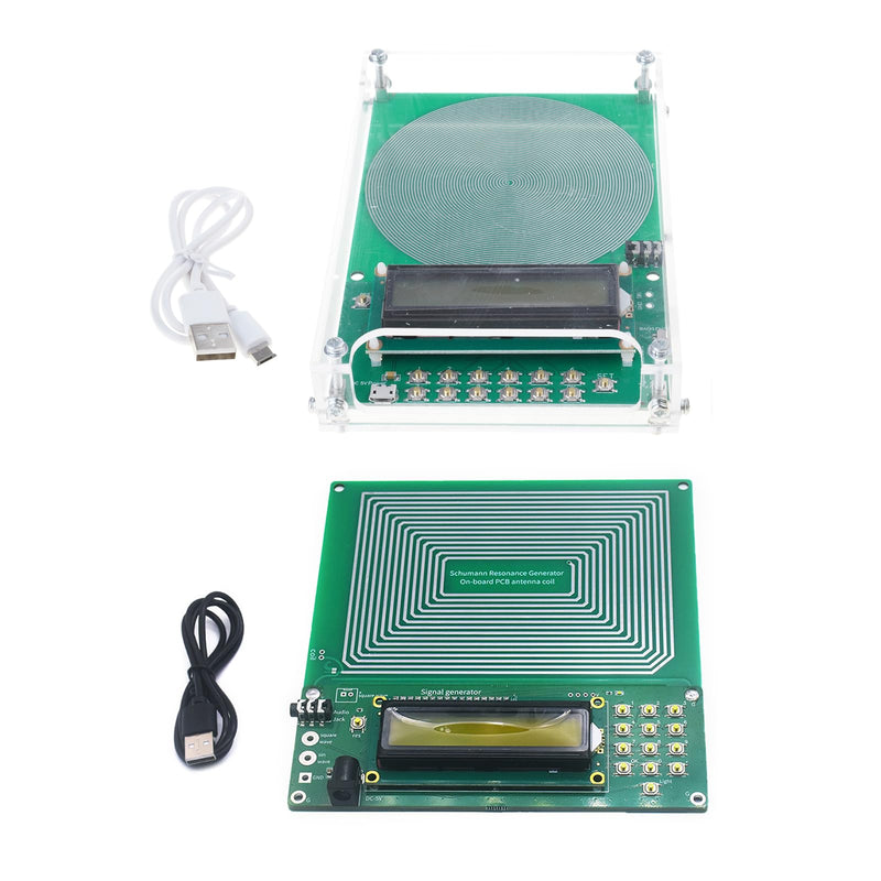 [Australia - AusPower] - 7.83Hz Frequency Generator for Healing, 0.01-300000Hz Adjustable Sound Frequency Machine Healing Device, Schumann Wave Resonance Generator, USB Powered Sound Healing Frequency Device A 