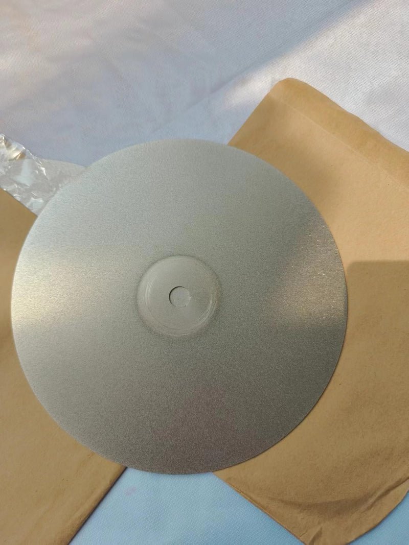 [Australia - AusPower] - Diamond Flat Lap Disc, 8 Inch, 180 Grit, 1/2 Inch Arbor, for Gemstone Glass Ceramics Grinding Polishing (180 Grit) 
