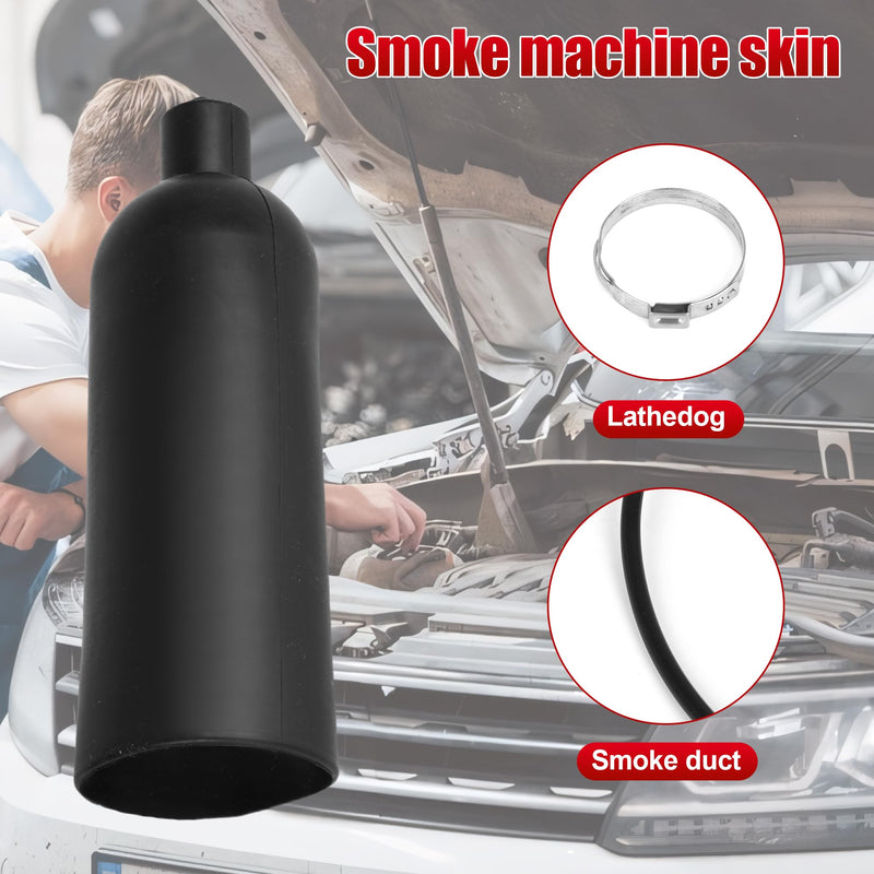 Expandable Bladder Leakage Tester Locator Easy Automotive Leak Plug for All Vehicles，Universal Easy Intake Adapter, Automotive Smoke Machine Bladder (黑色1)