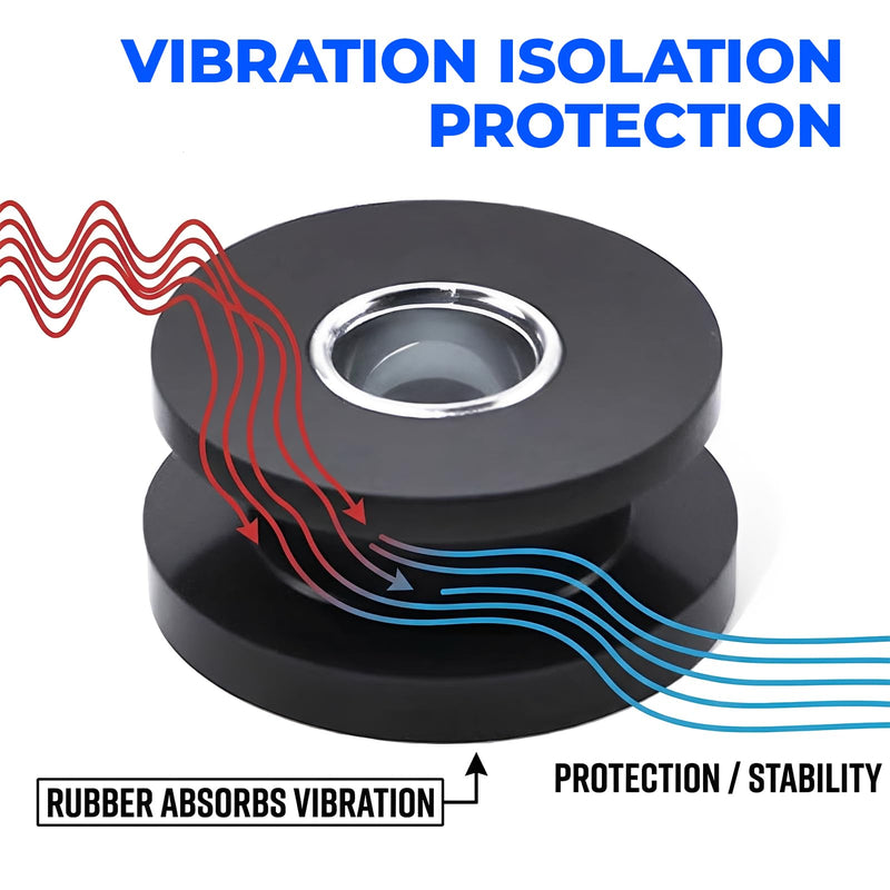 [Australia - AusPower] - Rubber Grommet Kit M8 with Steel Sleeve Reinforced, 10PCS Rubber Bushings for Motorcycle Fairing Windshield Mount, Automotive Panel Mount, Boat Windshield, Equipment Mount Vibration Isolation 