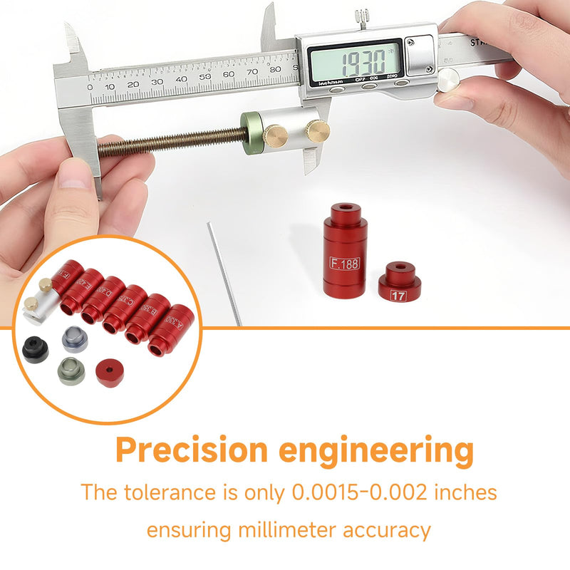 [Australia - AusPower] - Headspace Gauge Comparator Kit, Headspace Gauge, Reloading Supplies and Equipment Measuring Caliber Tool, Comparison Set with Inserts and Measuring Aid for Reloading 