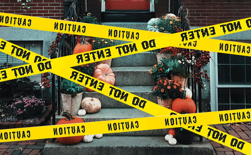 [Australia - AusPower] - Halloween Caution Tape 1.9inch x 82Feet Halloween Decorations Caution Tape Halloween Tape Halloween Fright Tape Scary Hazard Warning Tape for Halloween Party Decorations Indoor Outdoor (Do Not Enter) Do Not Enter Tape 