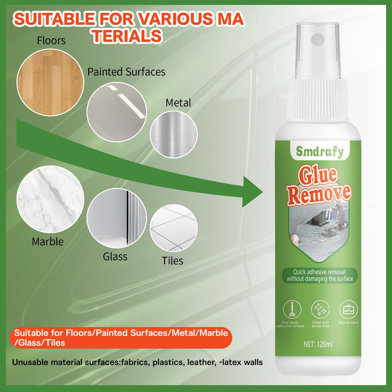 120 ml Sticker Remover with Scraper Labels Remover Removes Adhesive | Quickly removes stubborn adhesive residues, labels, stickers, easy to clean, suitable for various surfaces