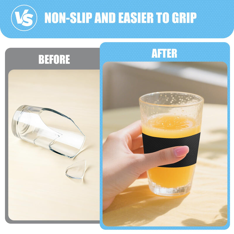 Rubber Grip Tape - Anti Slip Rubber Tape with High-Friction Texture, Waterproof Adhesive Grip Tape for Handles & Contact Surfaces, Durable Rubber Handle Grip (1 in x 10 Ft, Black) 1 In x 10 Ft