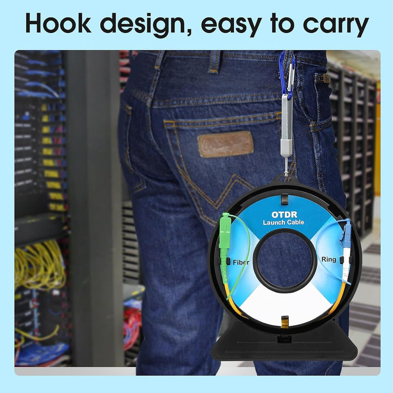 [Australia - AusPower] - OTDR Launch Cable Dead Zone Eliminator SC/APC-LC/UPC SM（9/125） 1KM Extension Cord for OTDR Fiber Tester 