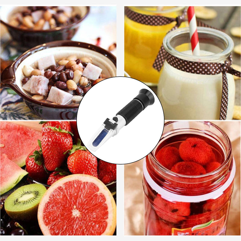 [Australia - AusPower] - Honey Refractometer for Honey 0 to 20% Sugar Test Range with ATC for Most Liquid Sugar Tests 