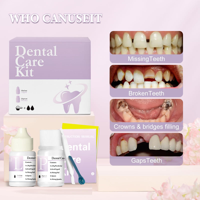 [Australia - AusPower] - Zinc Oxide Eugenol Cement Dental Care Kit Glue for Crowns & Bridges Filling(h1-001) 