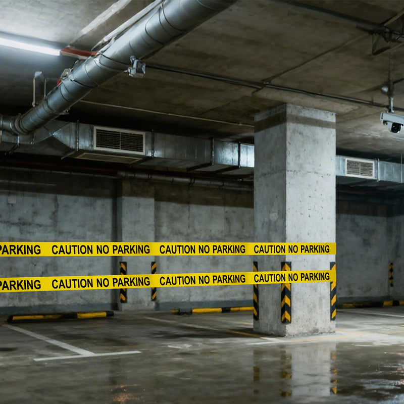 Caution NO Parking Tape – 3 Inch x 1000 Feet | Bright Safety & Hazard Tape with Bold Black Text for Construction, Events, and Dangerous Areas (Caution NO Parking, 1 Pack) CAUTION NO PARKING