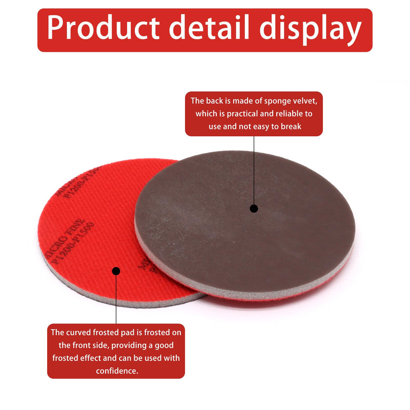 [Australia - AusPower] - 5 Inch Bowling Ball Sanding Pads, Bowling Sanding Pads Cleaner Kit 180, 400, 800-1000, 1200-1500, 2000, 3000, 4000, 5000 Grit (8pcs) 