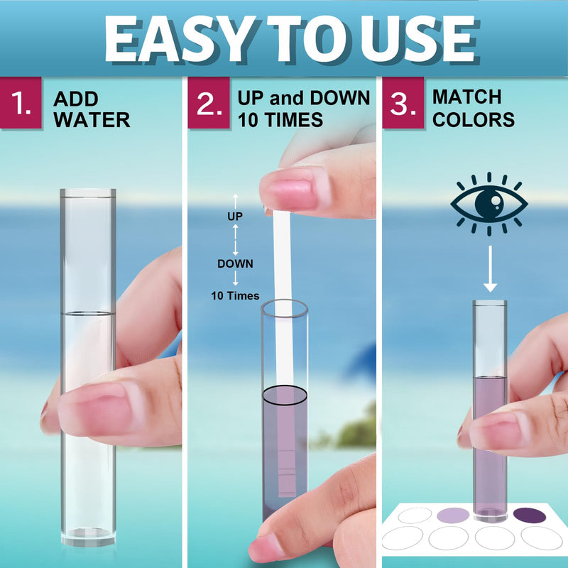 [Australia - AusPower] - EASYTEST 9-Way Pool Test Strips, 140 Strips for Hot tub and Spa, Accurate Testing pH, Total Chlorine, Free Chlorine, Bromine, Alkalinity, Total Hardness, Cyanuric Acid, Salt and Copper 9 IN 1 POOL TEST STRIPS 