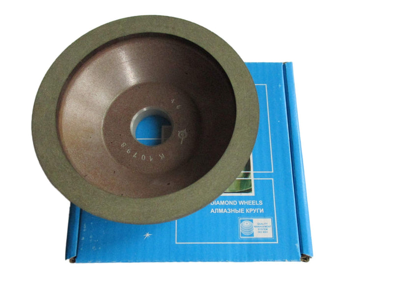 [Australia - AusPower] - Dia 4 inch (100mm.) Hole 0.79" (20mm.) Width: 0.4" (10mm.) Type: 12A2-45 Cup Tool Diamond Grinding Wheel for Carbide (200/160 Micron (70 Grit)) 