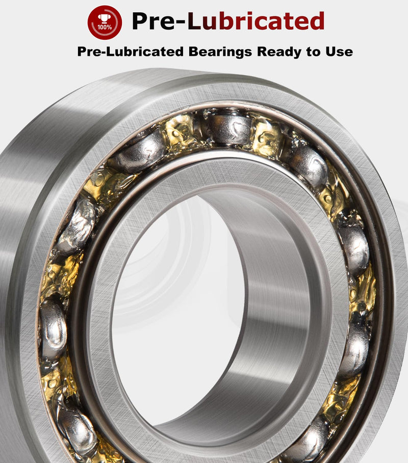 [Australia - AusPower] - 10 PCS 6203-2RS Double Sealed Deep Groove Ball Bearings, 17x40x12mm, Pre-Lubricated with Double Red Rubber Seal & High RPM Support 6203DDU 6203VV 10 PCs 