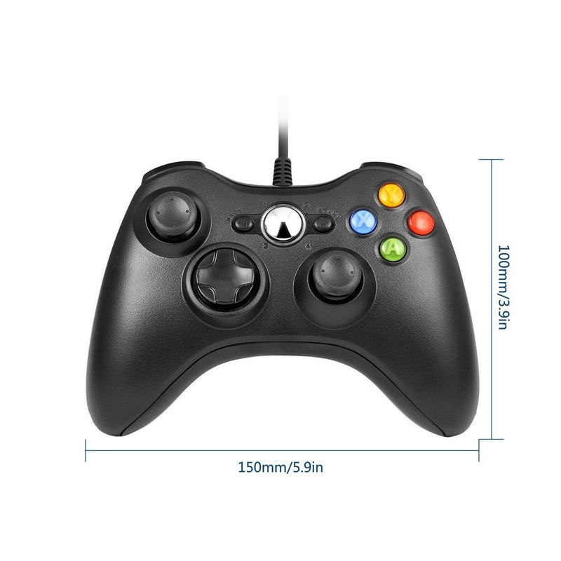 [Australia - AusPower] - Xbox 360 Wired controller Gamepad Controller for Xbox 360(Black) 