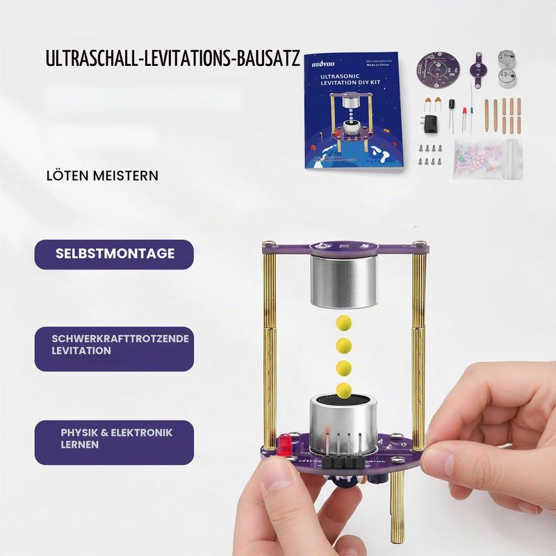 OSOYOO Soldering Exercise Kit for Teenagers & Beginners - DIY Ultrasonic Levitation Electronics Kit with Easy USB Power Supply, STEM Projects, Maker, Learners, Technology Experiments, Workshop
