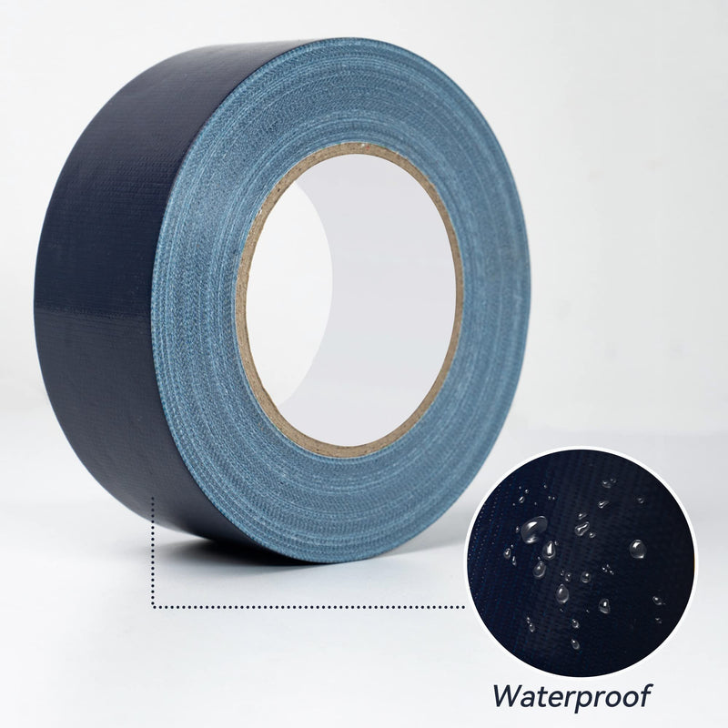 Reniteco Navy Blue Duct Tape- 2 inches x 10 Yards, Waterproof & All-Weather, No Residue, UV Resistant, Heavy Duty for Car, Home & Outdoor Repairs, 1 Roll 2in*10yard