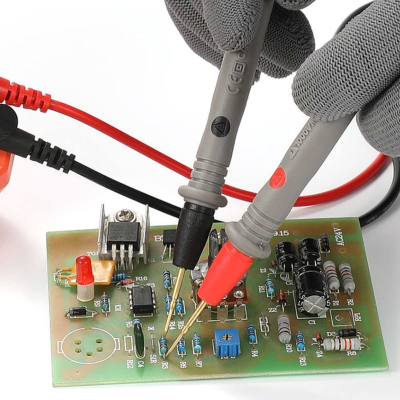 [Australia - AusPower] - Test Leads Kits for Multimeter Meter Electrical Alligator Clip Probes 1000V 20A 