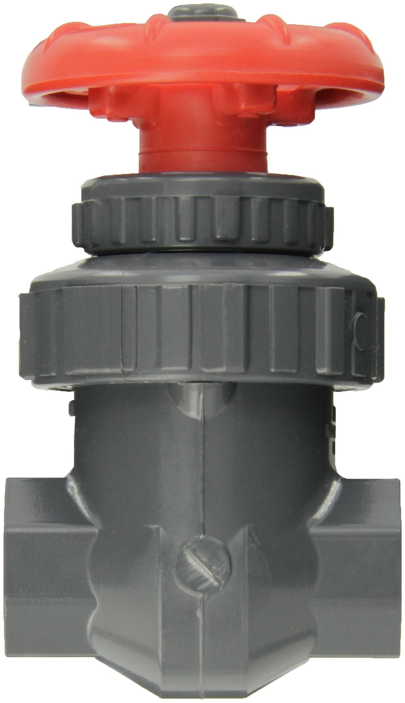 Spears PVC Gate Valve, Non-Rising Stem, Buna-N O-Ring, 1/2" Socket 1/2 Inches 2012-005