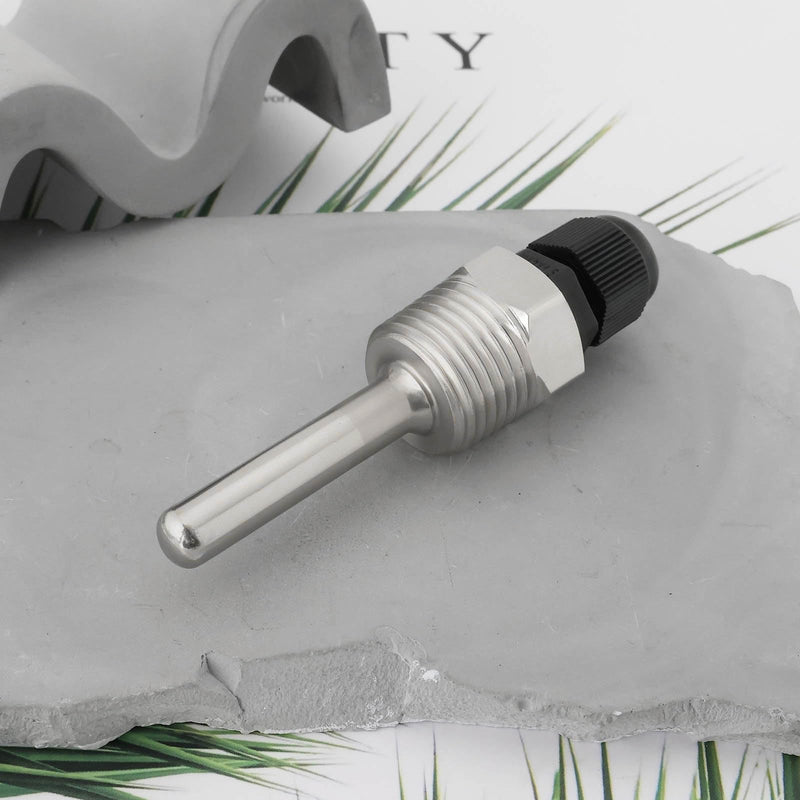 [Australia - AusPower] - 2pcs Immersion Sleeve Pocket Thermowell G1/2" 304 Stainless Steel Temperature Sensor Immersion Sleeve Pocket Tool for Temperature Sensor 6mm Heater(8x50mm) 