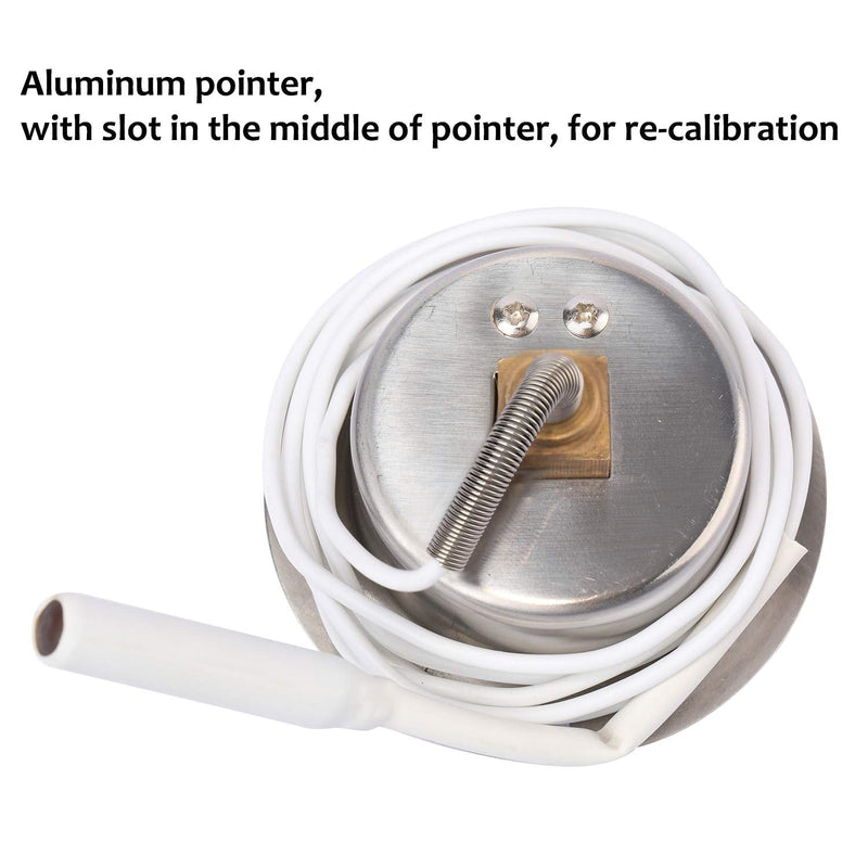 [Australia - AusPower] - MEASUREMAN Vapor Capillary Flanged Panel Mount Refrigeration Thermometer, 2" Dial, 48" Capillary, -40-65 deg F/-40-20 deg C, Re-Calibration Available 