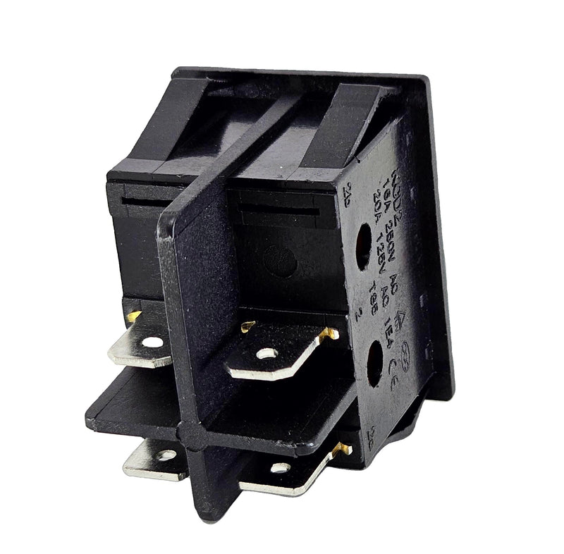 Rocker Switch with Waterproof Cover 2-Pin (4pin) 16 A 250 VAC 30 x 22 mm Red Rocker Illuminated