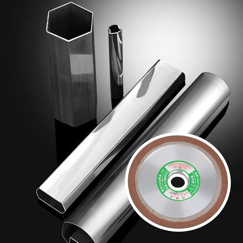 [Australia - AusPower] - 100mm Dia One Side Tapered Plain Resin Diamond Grinding Wheel to Grind Carbide Hard Steel 