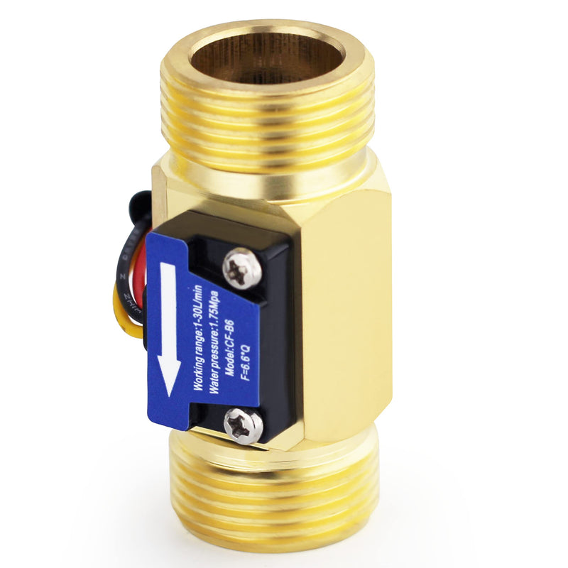 [Australia - AusPower] - Digiten G3/4"Male Thread Water Flow Hall Sensor Switch Flowmeter Counter 1-30L/min 