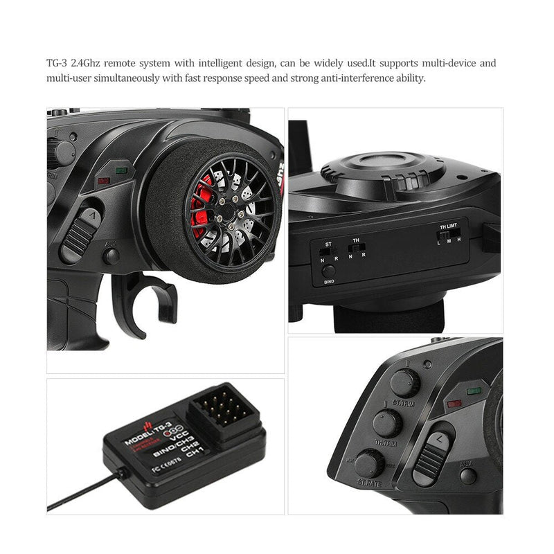 [Australia - AusPower] - GoolRC 2.4G 3CH AFHS Radio Remote Control Transmitter with Receiver for RC Car Boat 