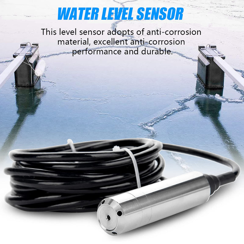[Australia - AusPower] - Level Sensor 4-20mA,Stainless Steel Water Level Sensor,High Reliability Liquid Level Sensor for Detecting 0-5m Range Depth 