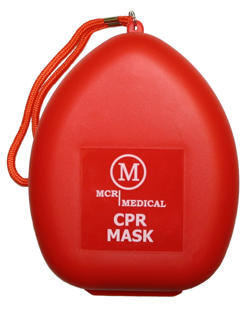 [Australia - AusPower] - MCR Medical Pack of 5 CPR Rescue Mask, Adult/Child Pocket Resuscitators, Hard Case with Wrist Strap 