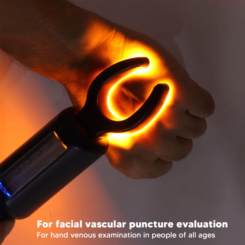 [Australia - AusPower] - Vein Detector Light, Infrared Viewer, Handheld LED Finder With USB Charging Red Yellow Light 