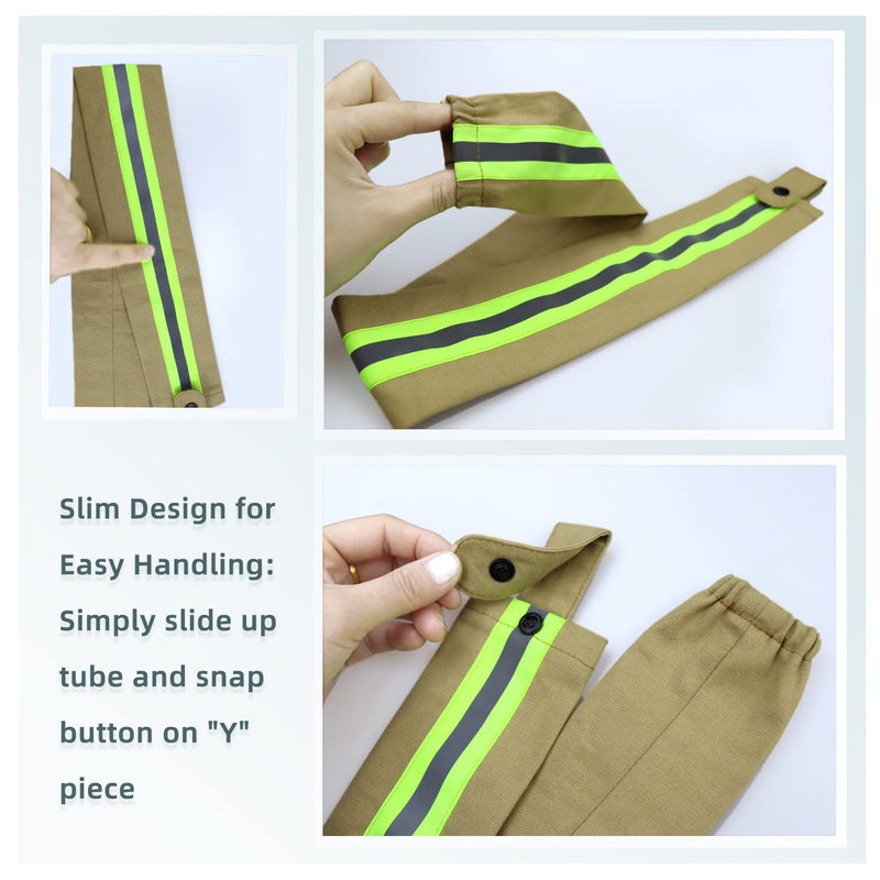 [Australia - AusPower] - 2 Pack Stethoscope Cover Protect Bare Neck & Tubing for Firefighter First Responders Nurse Doctor 