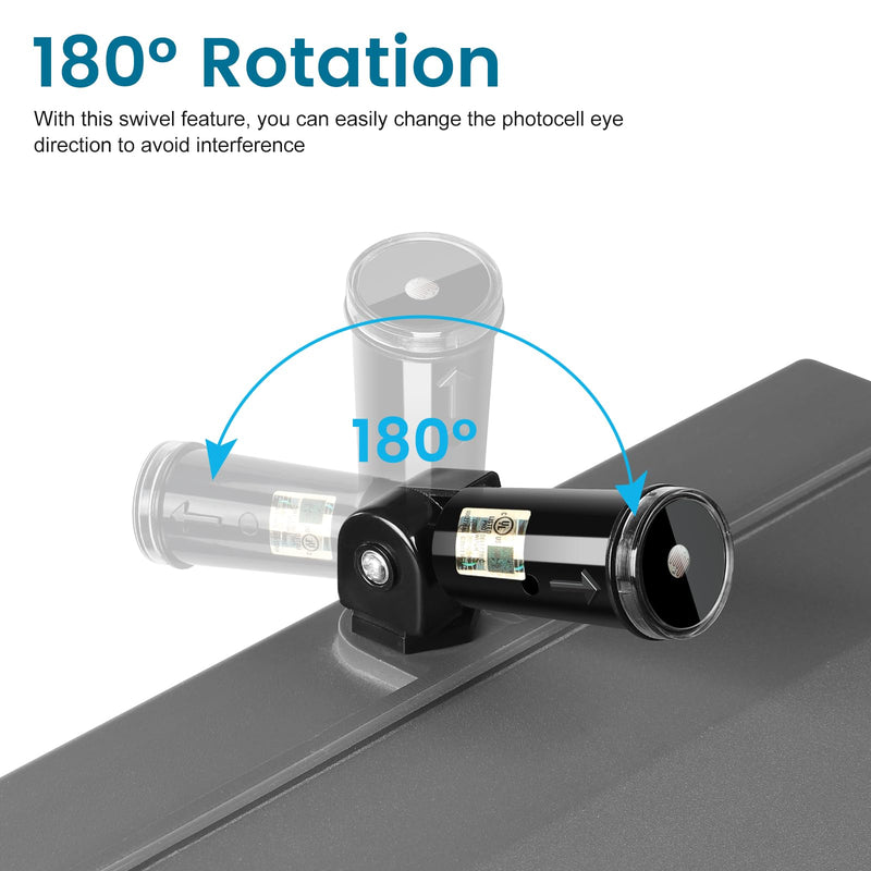 [Australia - AusPower] - Outdoor Photocell Sensor, Dusk to Dawn Day Night Swivel Mount Conduit Lighting Control, Photoelectric Sensor Switch for Indoor Outdoor Light 