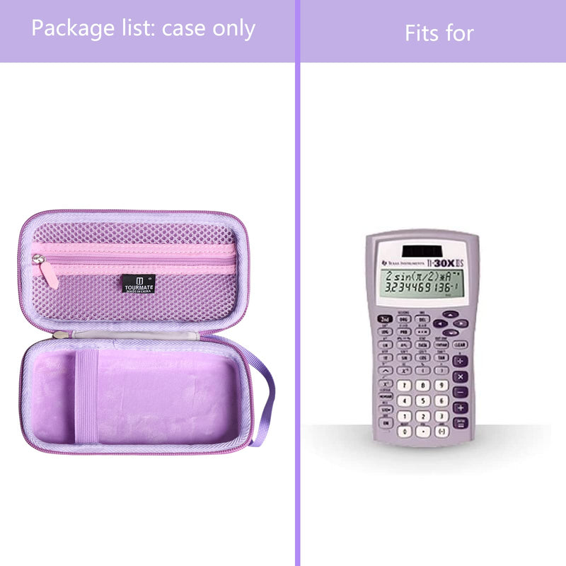 [Australia - AusPower] - Hard Travel Case Replacement for Texas Instruments TI-30X IIS 2-Line Scientific Calculator, Case Only Black 