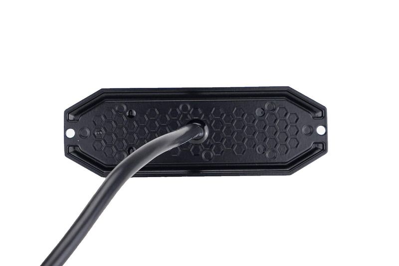 [Australia - AusPower] - UT01 Surface Mount Warning Emergency Strobe Grille Light Head [SAE class 1] [Dual Color] [IP68] for Police and Tow Truck Construction Vehicle A/B/R/W (Red, 6 LED) Red 