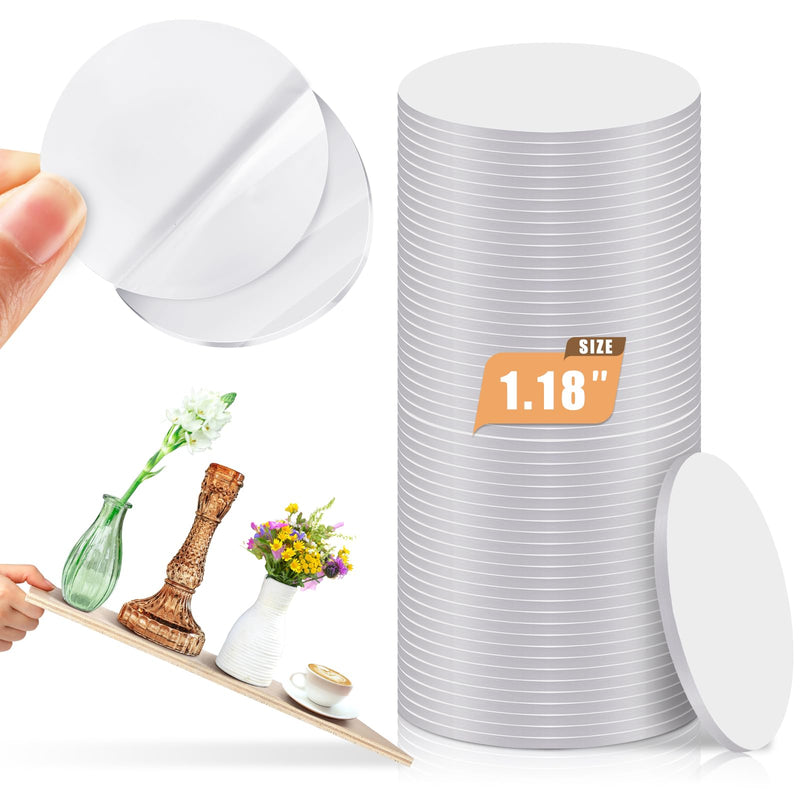 Gilprop 50 Pcs Extra Large 1.18 Putty Museum Clear Mounting Earthquake Removable Putty Strong Double Sided Tape for Poster Fixed Picture Decor Glass Bottle Ceramic Tiles Wood Marble 1.18"