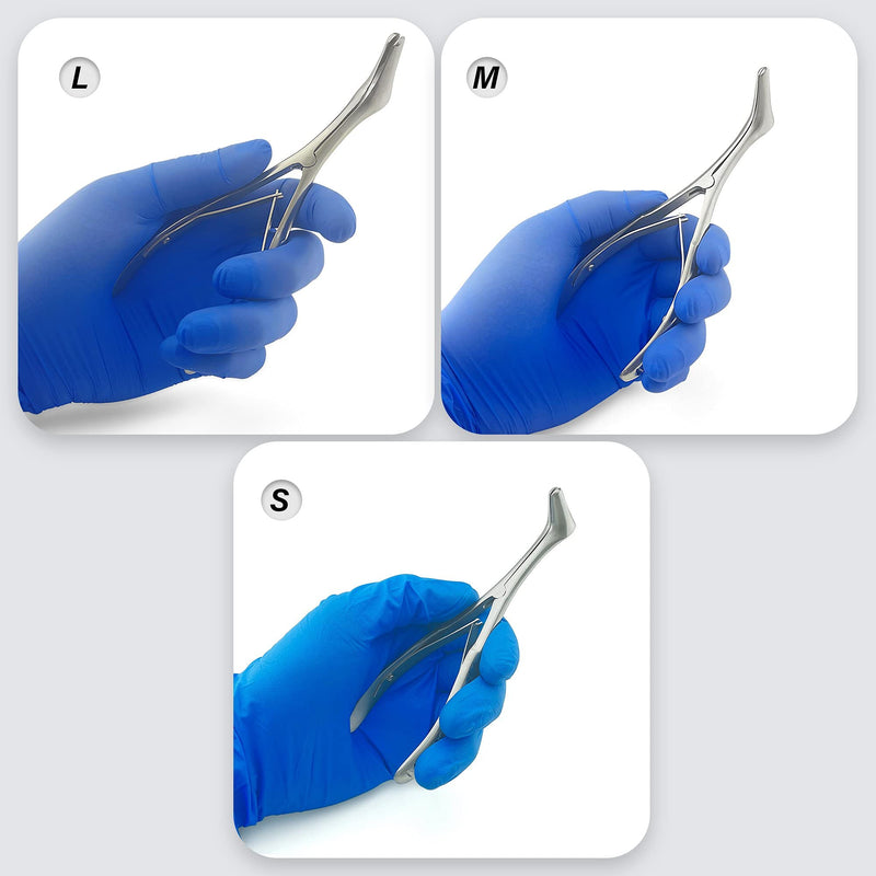 [Australia - AusPower] - Vienna Nasal Speculum ENT Instruments, Premium Quality Stainless Steel for Adult, Child, Infant - Small, Medium, Large - 3 Pcs All Sizes - 3 Pcs 