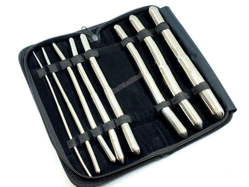 [Australia - AusPower] - Premium German Set of 8 Hegar Dilator Sounds Set 7.5" Double Ended Instrument (Double Ended) 