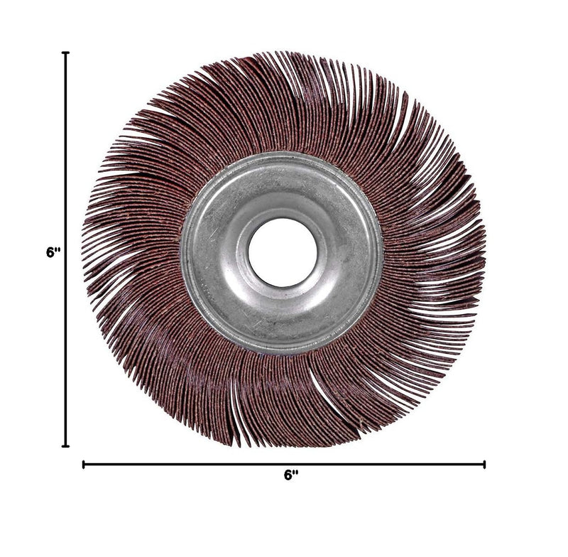 [Australia - AusPower] - BHA Unmounted Flap Wheel for Bench Grinder, 6" x 1" x 1" (80 Grit) 80 Grit 