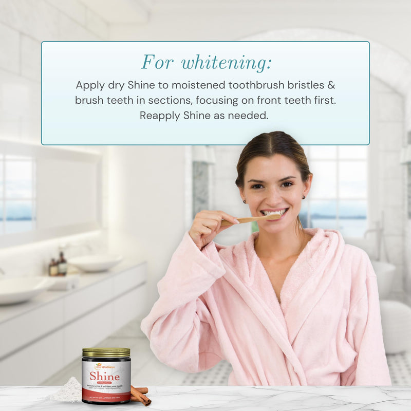 [Australia - AusPower] - Shine Remineralizing Tooth Powder with Hydroxyapatite, Made in The USA, Flouride Free Tooth Repair, Natural Teeth Whitening Powder, Teeth Polish & Stain Remover, Cinnamon 