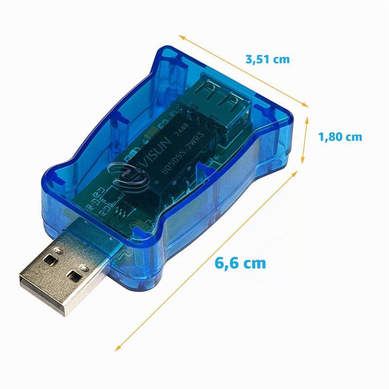 DSD TECH SH-G01B USB Isolator with High Speed ADI ADUM3165 Chip - 480Mbps