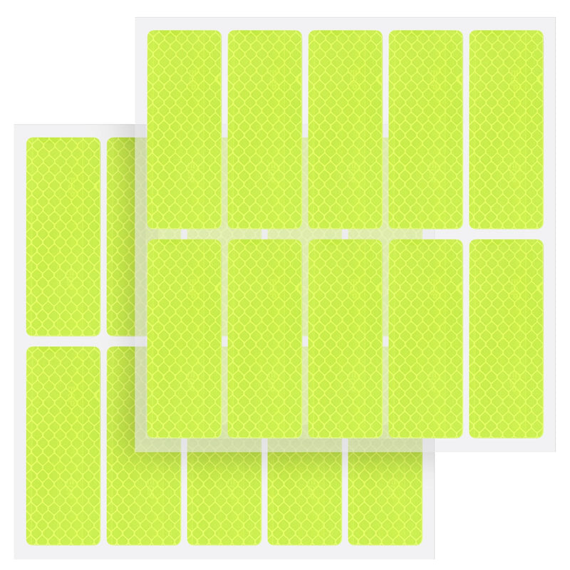 20 Pack Reflective Safety Tape Stickers Diamond Grade High Visibility Reflectors, Waterproof Reflective Stickers for Helmet, Bike Reflectors for Night Riding, Car, Mailbox, Trailer, Outdoor Use