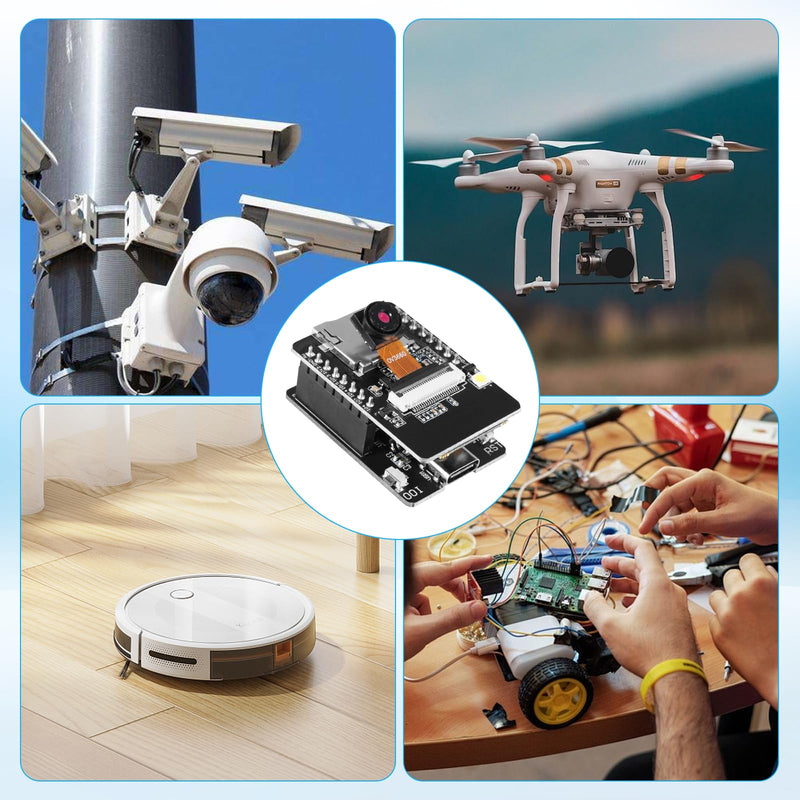 for ESP32 CAM Module, for ESP32 USB-C ESP32 Cam Development Board, ESP32-CAM-MB 8M with DC 5V Dual-Core, OV3660 Camera, TF Card Module, Compatible with Arduino