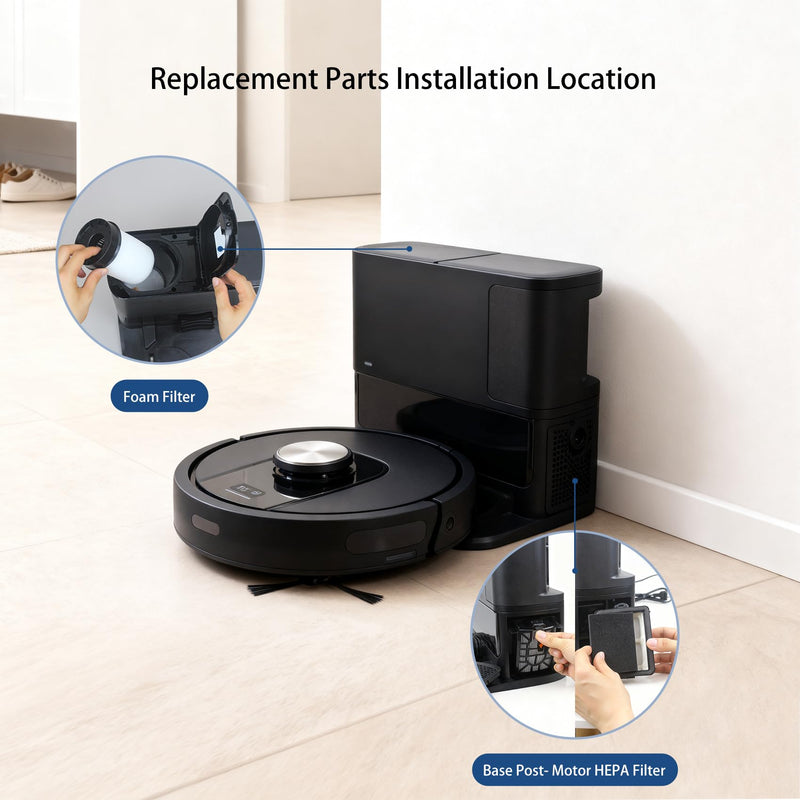[Australia - AusPower] - Replacement Parts Compatible with Shark UR2360S UR2360 UR2360EEUS Ultra Robot Vacuum (19 Pack) 19 Pack 
