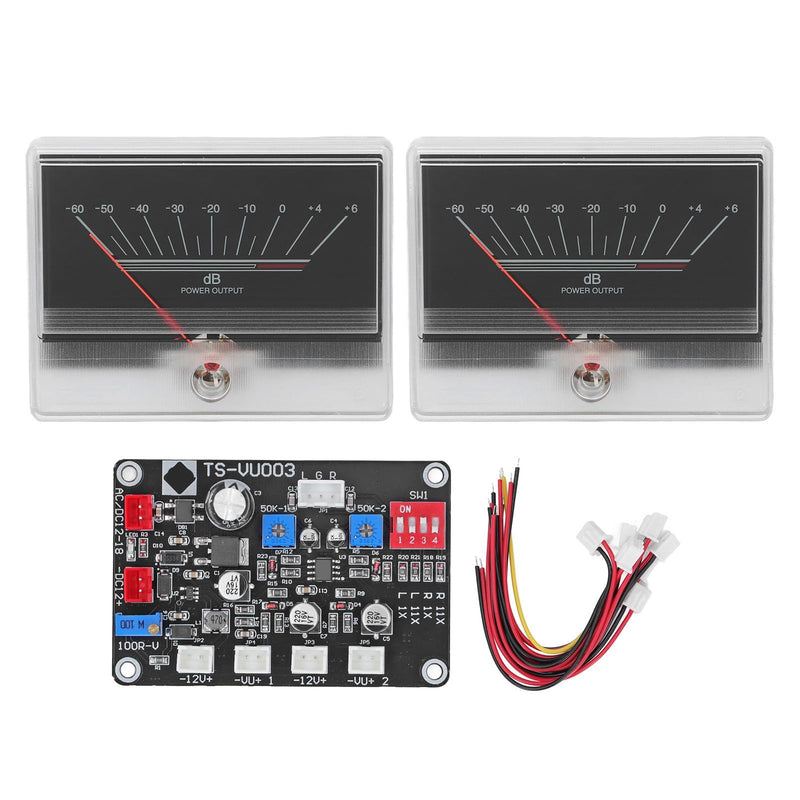 [Australia - AusPower] - DIY Power Amplifier VU Meter with Driver Board Kit, Backlit Audio Level Indicator for Home Car, White 960uA Maximum Current Sensitivity 