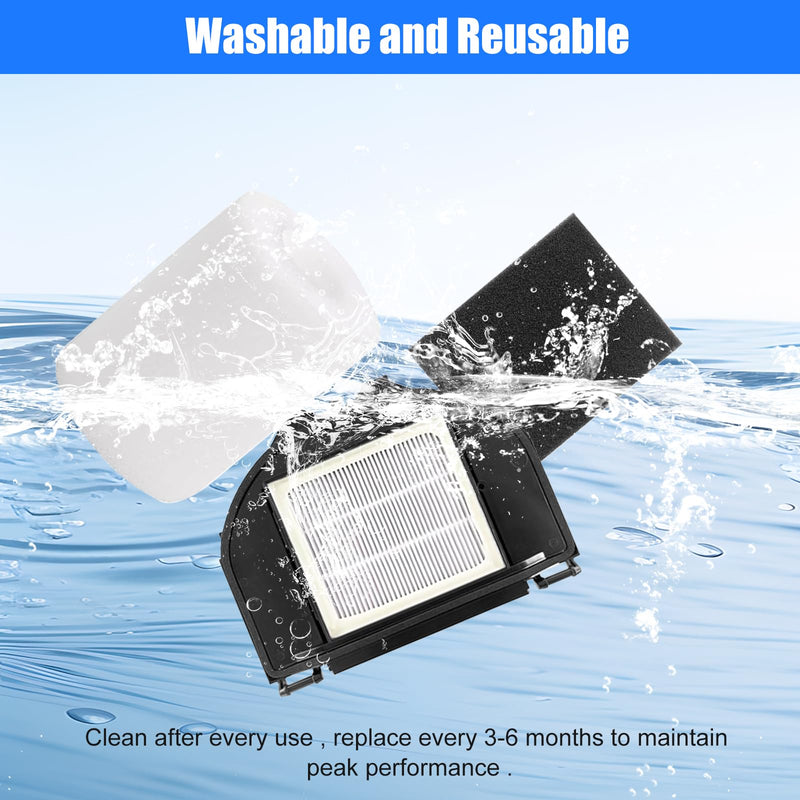 Replacement Parts for Shark RV2310AE/AV2310AE/RV2320S/RV2300S/UR2360S Matrix Robot Vacuum Cleaner,1 Main Brush Roller, 6 Side Brushes, 2 HEPA Filters, 2 Foam Filters(Not for RV2300/RV2310)-13Pack Kits