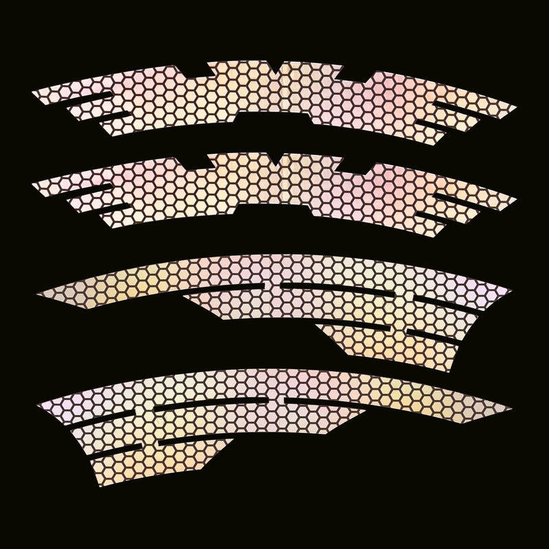 Reflective Decal Sticker for Hard Hat, Safety Reflective Tape for Car Bike Mailbox Helmet, White Reflective Tape Outdoor Waterproof