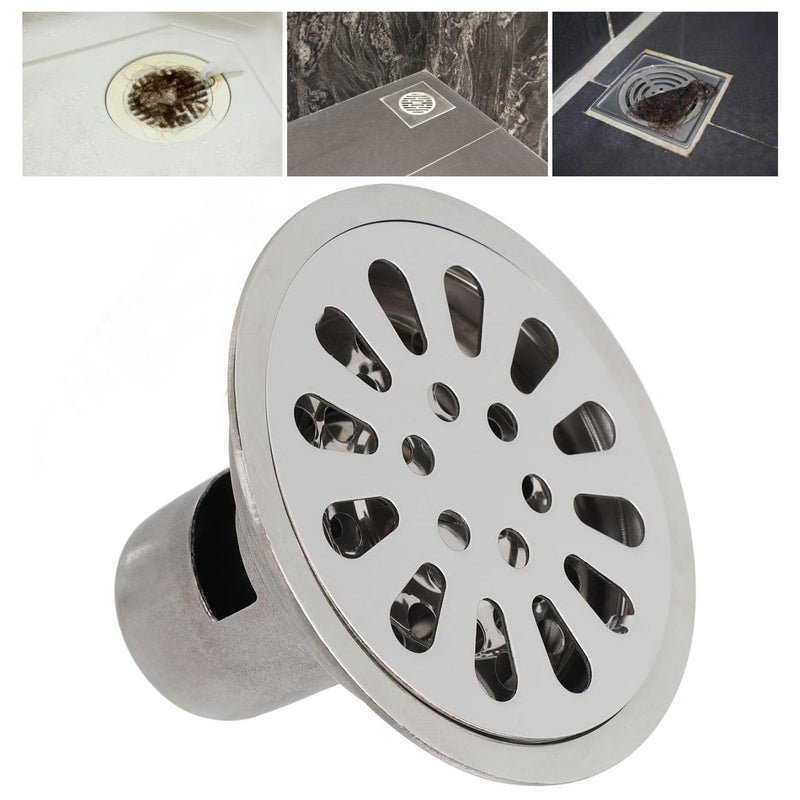 Round Drain Anti Backflow Device Shower Drain Set 3.5 Inch Stainless Steel Odor Proof Floor Drain Suitable for Kitchens, Bathrooms, Balconies